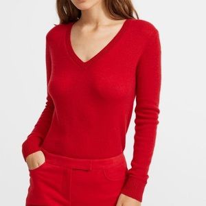 Halogen 100% cashmere red sweater size L